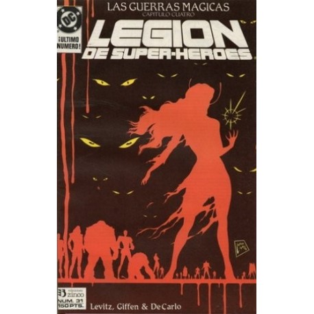 LEGIÓN DE SUPER-HÉROES Nº 31 (ETIQUETA EN PORTADA)