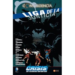 LIGA DE LA JUSTICIA CONVERGE EN CRISIS EN TIERRAS INFINITAS