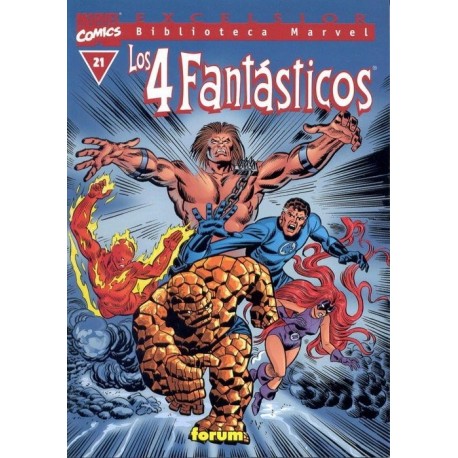 BIBLIOTECA MARVEL- LOS 4 FANTÁSTICOS 21