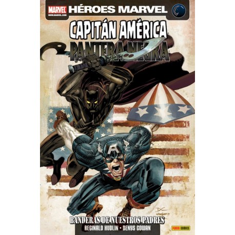 HÉROES MARVEL. CAPITÁN AMÉRICA & PANTERA NEGRA-BANDERAS DE NUESTROS PADRES 